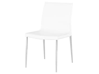 Nuevo Colter White Leather Dining Chair NUEHGAR394