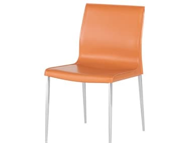 Nuevo Colter Ochre Leather Dining Chair NUEHGAR404