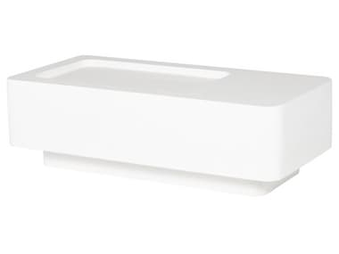 Nuevo Zellia White Concrete Coffee Table NUEHGCB142