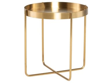 Nuevo Gaultier Gold Metal Side Table NUEHGDE125