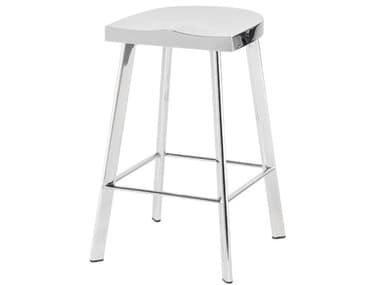 Nuevo Icon Silver Metal Counter Stool NUEHGDE236