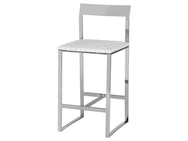 Nuevo Camille White Leather Counter Stool NUEHGDJ792