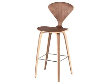 Nuevo Satine Walnut Wood Bar Stool NUEHGEM354