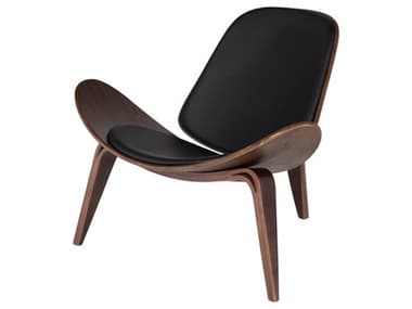 Nuevo Artemis Black Leather Occasional Chair NUEHGEM359