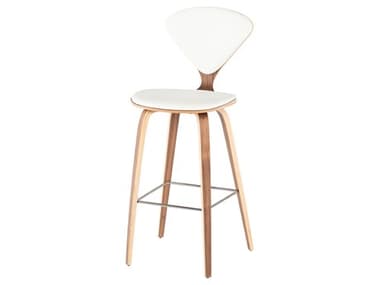 Nuevo Satine White Leather Bar Stool NUEHGEM792