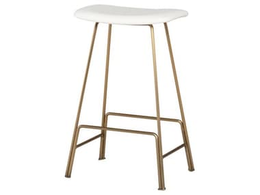 Nuevo Kirsten White Leather Counter Stool NUEHGEM831