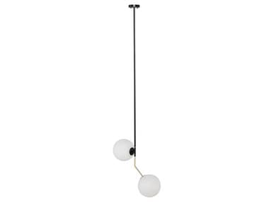 Nuevo Declan White Glass Pendant NUEHGFI116