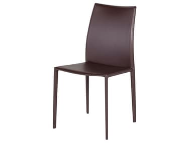 Nuevo Sienna Brown Leather Dining Chair NUEHGGA310