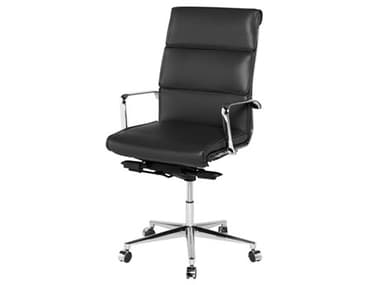 Nuevo Lucia Grey Naugahyde Office Chair NUEHGJL282