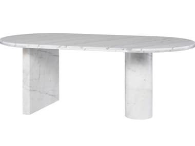 Nuevo Stories White Stone Dining Table NUEHGMM224