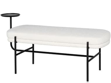 Nuevo Inna Buttermilk Boucle Fabric Bench NUEHGMV373