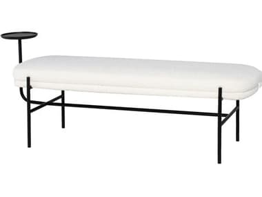 Nuevo Inna Buttermilk Boucle Fabric Bench NUEHGMV384