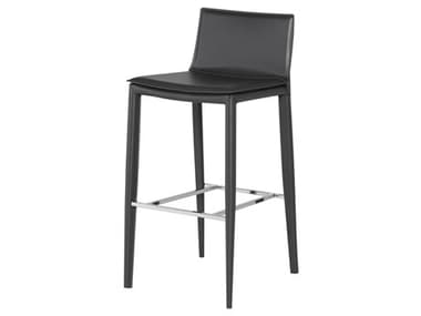 Nuevo Palma Dark Grey Leather Bar Stool NUEHGND105