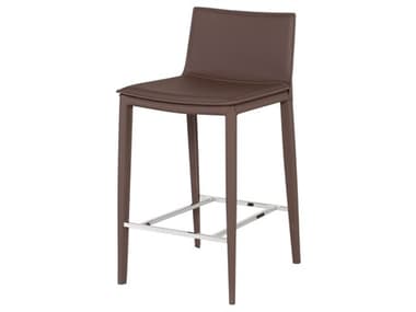 Nuevo Palma Mink Leather Counter Stool NUEHGND113