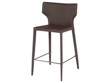 Nuevo Wayne Mink Leather Counter Stool NUEHGND158