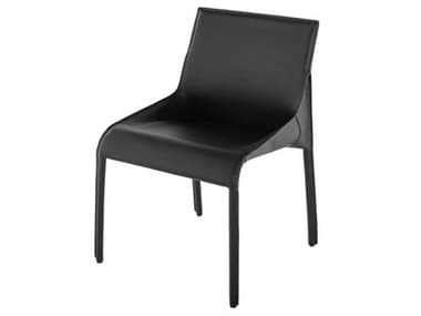 Nuevo Delphine Black Leather Dining Chair NUEHGND213