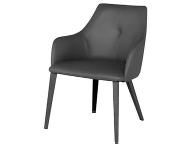 Nuevo Renee Grey Naugahyde Dining Chair NUEHGNE102