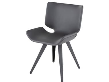 Nuevo Astra Grey Naugahyde Dining Chair NUEHGNE126