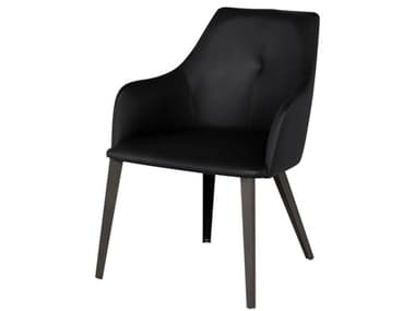 Nuevo Renee Black Naugahyde Dining Chair NUEHGNE135