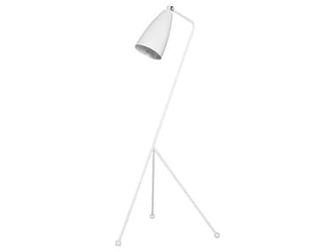 Nuevo Lucille White Metal Floor Light NUEHGRA145