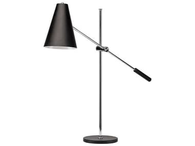 Nuevo Tivat Black Matte Silver Desk Lamp NUEHGRA387