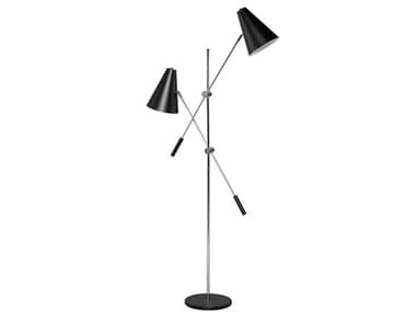 Nuevo Tivat Black Metal Floor Light NUEHGRA390