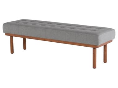 Nuevo Arlo Light Grey Fabric Bench NUEHGSC250