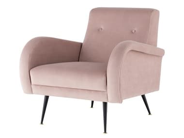 Nuevo Hugo Blush Fabric Occasional Chair NUEHGSC393