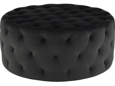 Nuevo Tufty Shadow Grey Fabric Ottoman NUEHGSC431