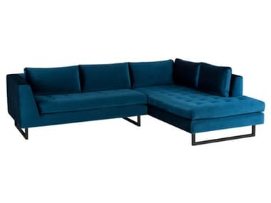 Nuevo Janis Midnight Blue Fabric Sectional NUEHGSC532