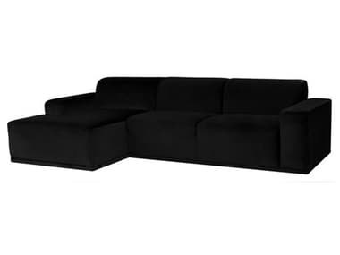 Nuevo Leo Black Fabric Sectional NUEHGSN143