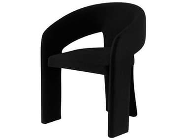 Nuevo Black Fabric Upholstered Arm Dining Chair NUEHGSN235