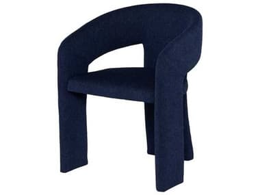 Nuevo Blue Fabric Upholstered Arm Dining Chair NUEHGSN236