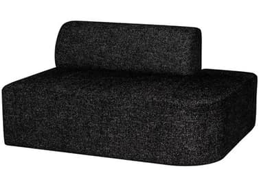 Nuevo Isla Modular Salt & Pepper Fabric Right Curved Chaise NUEHGSN524