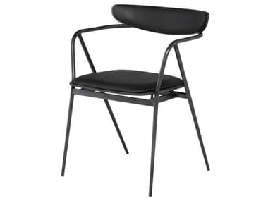 Nuevo Gianni Raven Leather Dining Chair NUEHGSR793