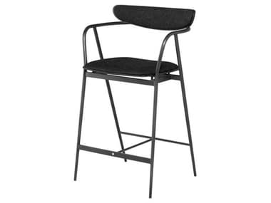 Nuevo Gianni Activated Charcoal Fabric Counter Stool NUEHGSR799