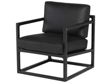 Nuevo 26" Black Leather Accent Chair NUEHGSR814