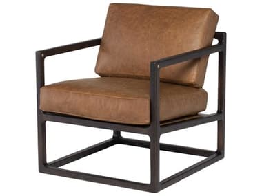 Nuevo 26" Brown Leather Accent Chair NUEHGSR815