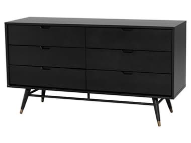 Nuevo Daniel Black Wood Dresser NUEHGST148