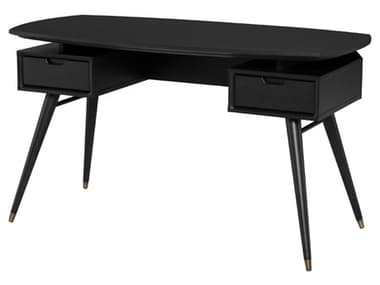 Nuevo Carel Black Wood Desk NUEHGST153