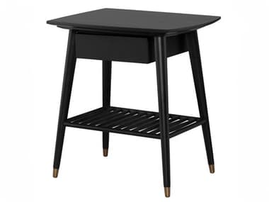 Nuevo Ari Black Wood Side Table NUEHGST163