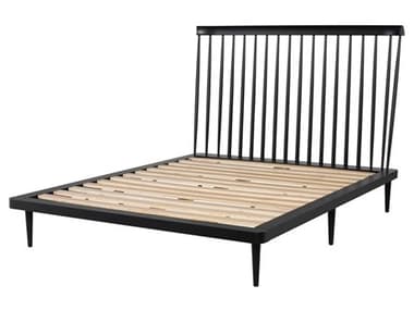 Nuevo Jessika Black Wood Queen Bed NUEHGST164