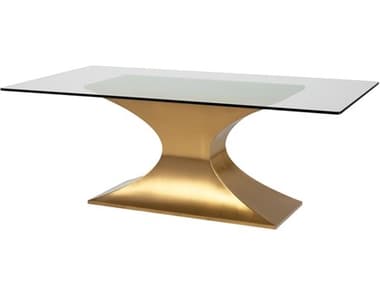 Nuevo Praetorian Gold Metal Dining Table NUEHGSX224