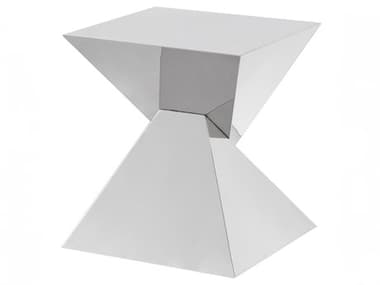 Nuevo Giza Steel Silver Metal Side Table NUEHGSX245