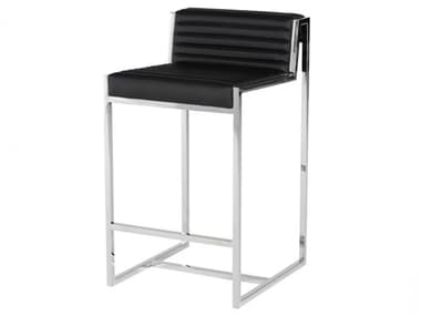 Nuevo Zola Black Leather Counter Stool NUEHGTA401