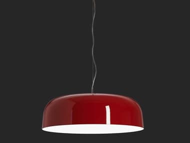 Oluce Canopy 1-Light Lacquered Red Bowl Pendant OEOLCANOPY421RE