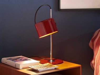 Oluce Coupe Scarlet Red 1-light Desk Lamp OEOLMINICOUPE2201RE