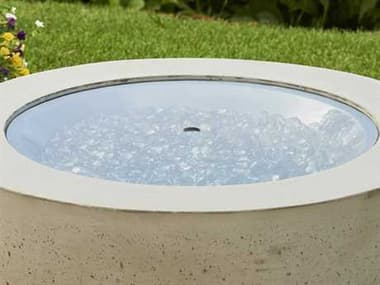 Outdoor Greatroom Grey Tempered Glass 12'' Round Burner Cover OG12RGGC