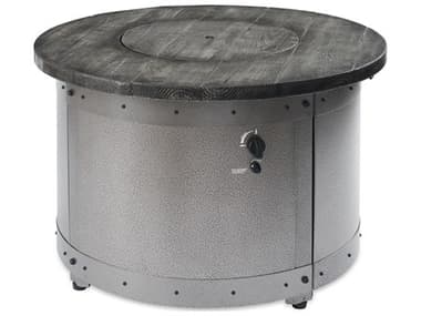 Outdoor Greatroom Edison Aluminum 39''Wide Round Fire Pit Table OGED20