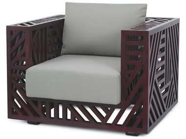 Oggetti Ari 37" Brown Fabric Accent Chair OGG02ARICHRDK
